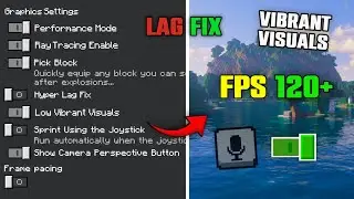 How To Fix Vibrant Visuals Lag Minecraft Bedrock 1.21 