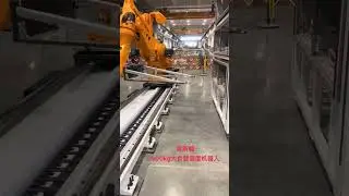Experience Next-Level Robotics Automation with Robot Linear Track! #kuka #robot  #automation
