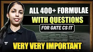 All 400+ Formulae with Questions for GATE CS IT ( VERY VERY IMPORTANT) | Sweta Ma'am