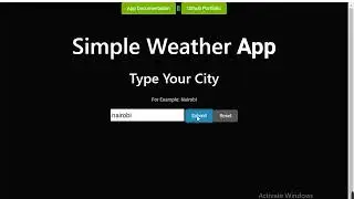 simple weather app