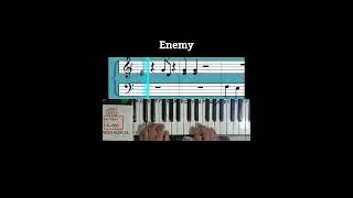 Кавер-версия песни Enemy (Imagine Dragons) на фортепиано, басовый звук.
