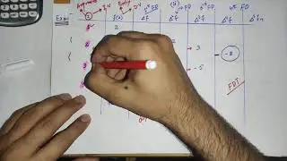 Forward Difference Table || Construction of Forward Difference Table ||  Numerical Methods
