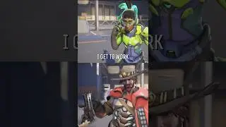 L&uacute;cio and Cassidy interaction - Overwatch 2