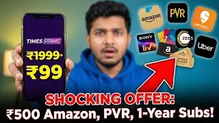 🥳 TIMES PRIME LOOT! Get ₹1999 Membership for effectively JUST ₹99! (SonyLIV, Zee5, Swiggy & More)