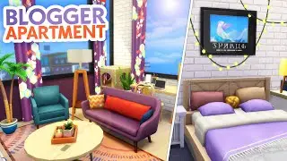 BLOGGER'S COLORFUL APARTMENT // Sims 4 Speed Build