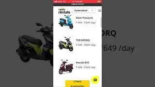 Rapido bike rental me ₹15mai 1hourbike