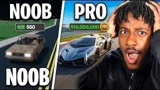 NOOB VS PRO IN ROBLOX DRIVING EMPIRE