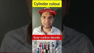 cylinder colour code | gas cylinder color code | oxygen gas | nitrogen gas | carbon dioxide #SHORTS
