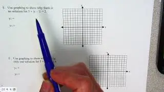 Solve absolute value equations by graphing part 2