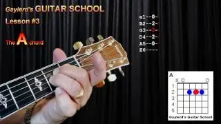 How to Play the A Chord - Gaylerd's GUITAR SCHOOL