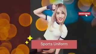 Male to Female Transformation | Transwoman models a Gym Uniform | Model Girl