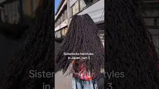 A cute one 🤍 Sisterlocks hairstyles in 🇯🇵 P3 #sisterlocks #naturalhair #microlocs #locs #dreadlocks