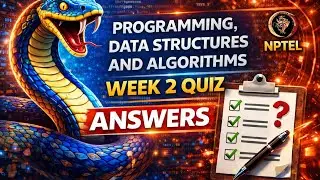Programming, Data Structures and Algorithms Using Python Week2 Quiz Answers