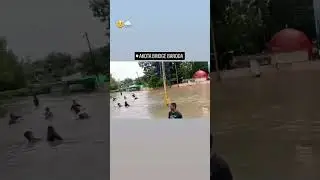 Vadodara flood  2024 Akota  bridge visvamitry river overflow #akota #vadodara