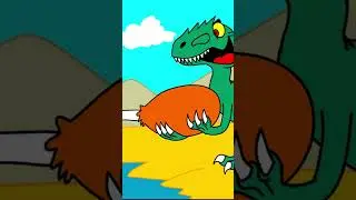 PEGO DE SURPRESA (REUPLOAD) - MESOZOICO ZOADO #dinosauros #humor #anima&ccedil;&atilde;o