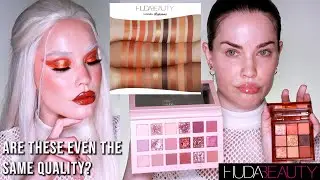 NEW HUDA BEAUTY BROWN OBSESSIONS PALETTE IN CARAMEL ON FAIR SKIN | COMPARISONS & SWATCHES
