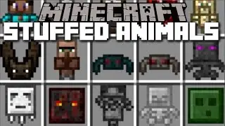 Minecraft STUFFED ANIMALS MOD / PLAY WITH ALL MOBS SAFELY AS TOYS!! Minecraft