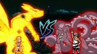 Naruto (all form) VS Killer Bee (all form) in Jump Force Mugen