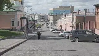 D-Log M. Nizhny Novgorod, Russia. Ivanovo Downhill. The Road Leading from the Kremlin