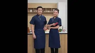 HY49 custom chef shirts grey chef coat uniform
