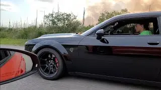 2021 Dodge Challenger Hellcat Redeye vs 2018 Audi RS3 Full Bolt Ons E85