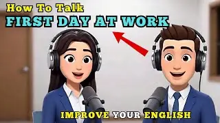 First DAY at Work | Introducing Yourself | Easy Conversation Practice | A1 LISTENING