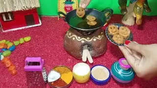 Potato smiley | miniature potato smiley | miniature snacks | miniature cooking |Miniature food day |