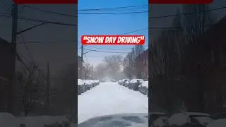 Driving Through a Snowstorm in New York City ❄️ NYC Winter Drive ❄️ ⛄️ #urbanglimpz #snow #shorts