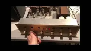 Vintage HH Scott 299-A Stereo Tube Amplifier w/ 7189 12ax7 5AR4 tubes Works well