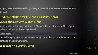How to Fix ENOSPC: no space left on device, write on Mac