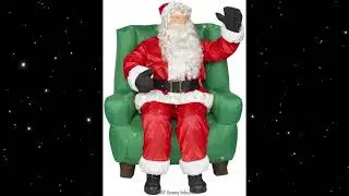 Gemmy Airblown Inflatable Santa Chair Audio Rip