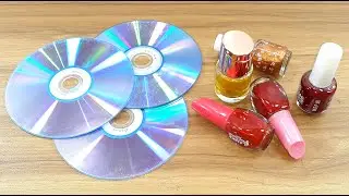 RECYCLING CD DISC CRAFTING | WASTE CD DISC REUSE IDEA | BEST OUT OF WASTE