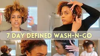 Мой ежедневный уход за волосами Wash-N-Go 7 Day Defined Natural Hair Routing | Pattern Beauty + G...