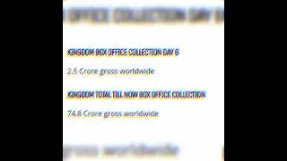 Kingdom Day 6 box office collection
