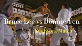 Epic Kicking Skills：Bruce Lee vs Donnie Yen #kungfu  #movie #action #brucelee