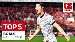 Top 5 Goals - Lewandowski, Reus & More