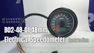 B02-48-01 Speedometer Electrical 48mm Instruction | RICO Instrument