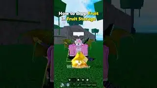 How to drop Fruit in Fruit Storage #roblox #bloxfruits #shorts