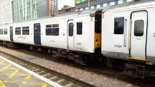 Greater Anglia: British Rail Class 317 #77090 & #77237 arriving at & leaving Tottenham Hale