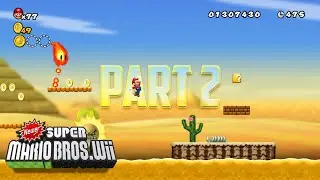 Newer Super Mario Bros. Wii | Part 2 | Gameplay to Chill/Study to | No Commentary