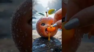 Baby Cherry Eating ASMR 🍒❄️ | Cozy Snowy Vibes, Soft Chewing & Cute Smacks