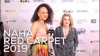 NAHA Awards 2019 Red Carpet - Megan Grimm w/ Jalia Pettis - WAMT Magazine