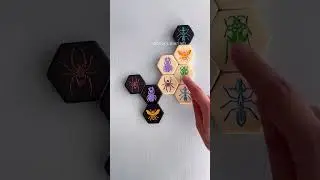 Настольная игра Улей (Hive), пример двух партий -  