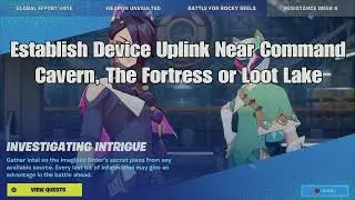 Establish Device Uplink Command Cavern, The Fortress or Loot Lake - Fortnite Week 6 Resistance Quest