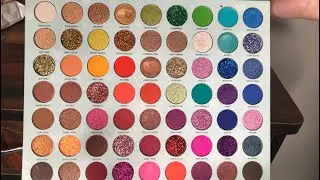 SFR COLOR HATED WITH LOVE 63 COLOR PRESSED PIGMENT EYESHADOW PALETTE Swatch #shorts #youtubeshorts