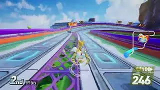 Sonic Racing Crossworlds - Jumping over King Boom Boo&rsquo;s attack