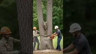 This Deer Was Stuck Fast! 🦌 Tense Chainsaw Rescue Caught on Camera