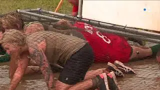 Elsass Run &agrave; Logelheim, obstacle de la boue