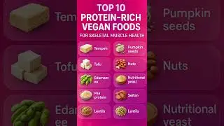💪 VEGAN MUSCLE? Top 10 Protein Foods You NEED! #veganprotein   #musclebuilding   #plantbaseddiet