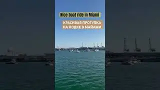 Boat ride*ПРОГУЛКА НА ЛОДКЕ#прогулканалодке#яхты#boat#boatrides#miami#shakira#шакира#майами#океан